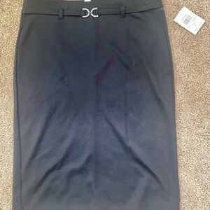 Black Knee-Length Pencil Skirt for Cocktail